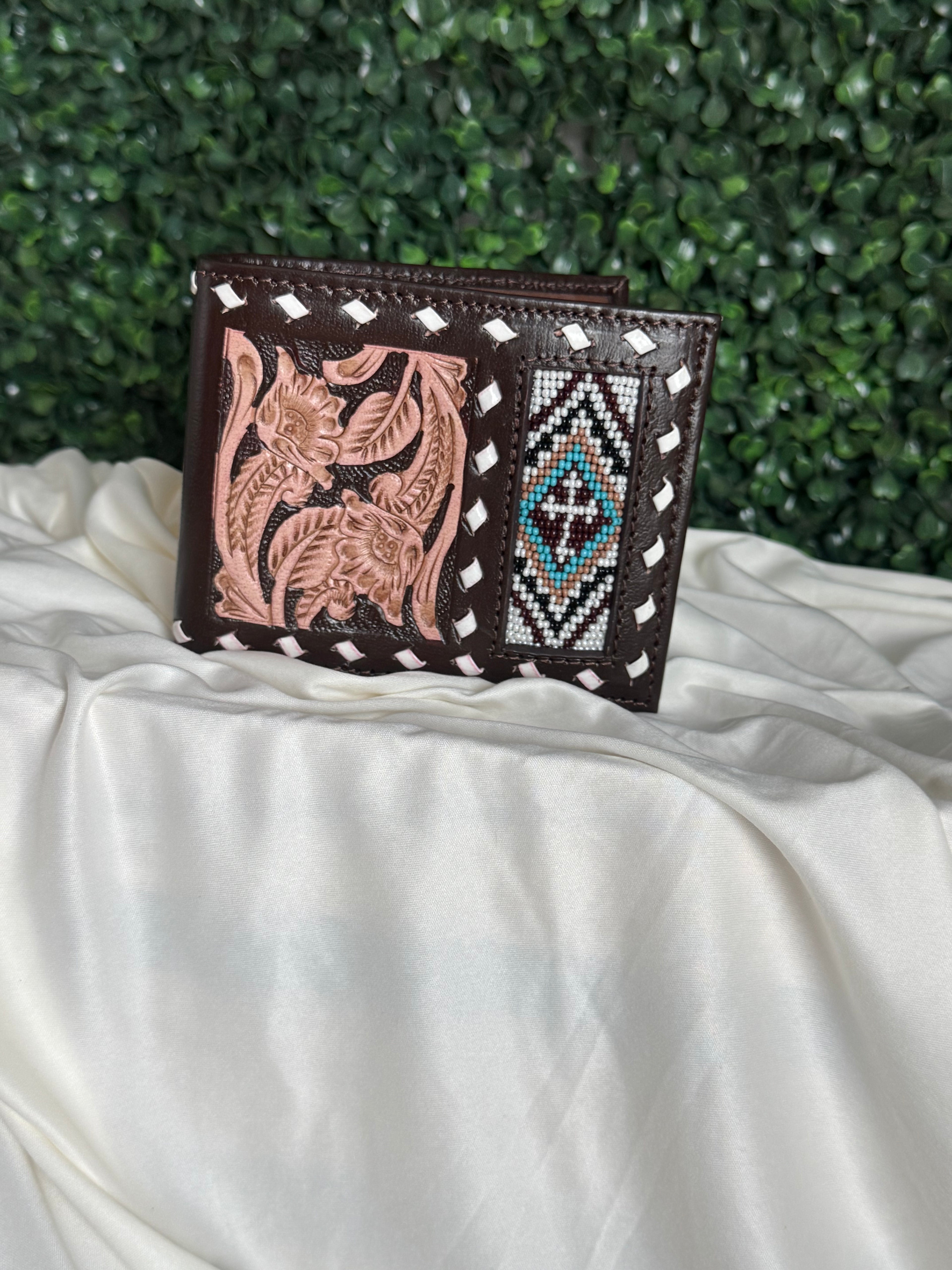 Beaded Cross Wallet