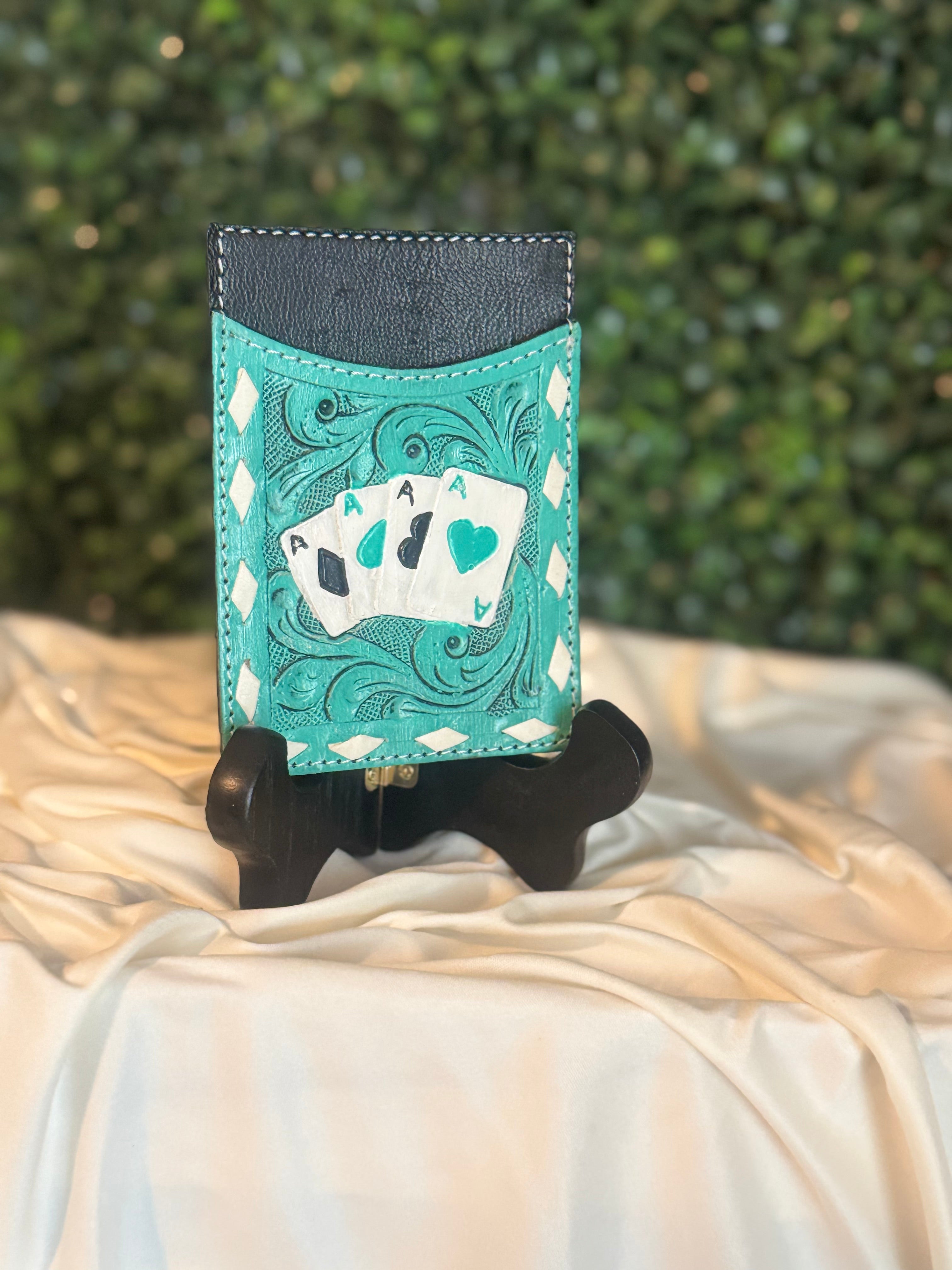 Turquoise Ace Card Holder