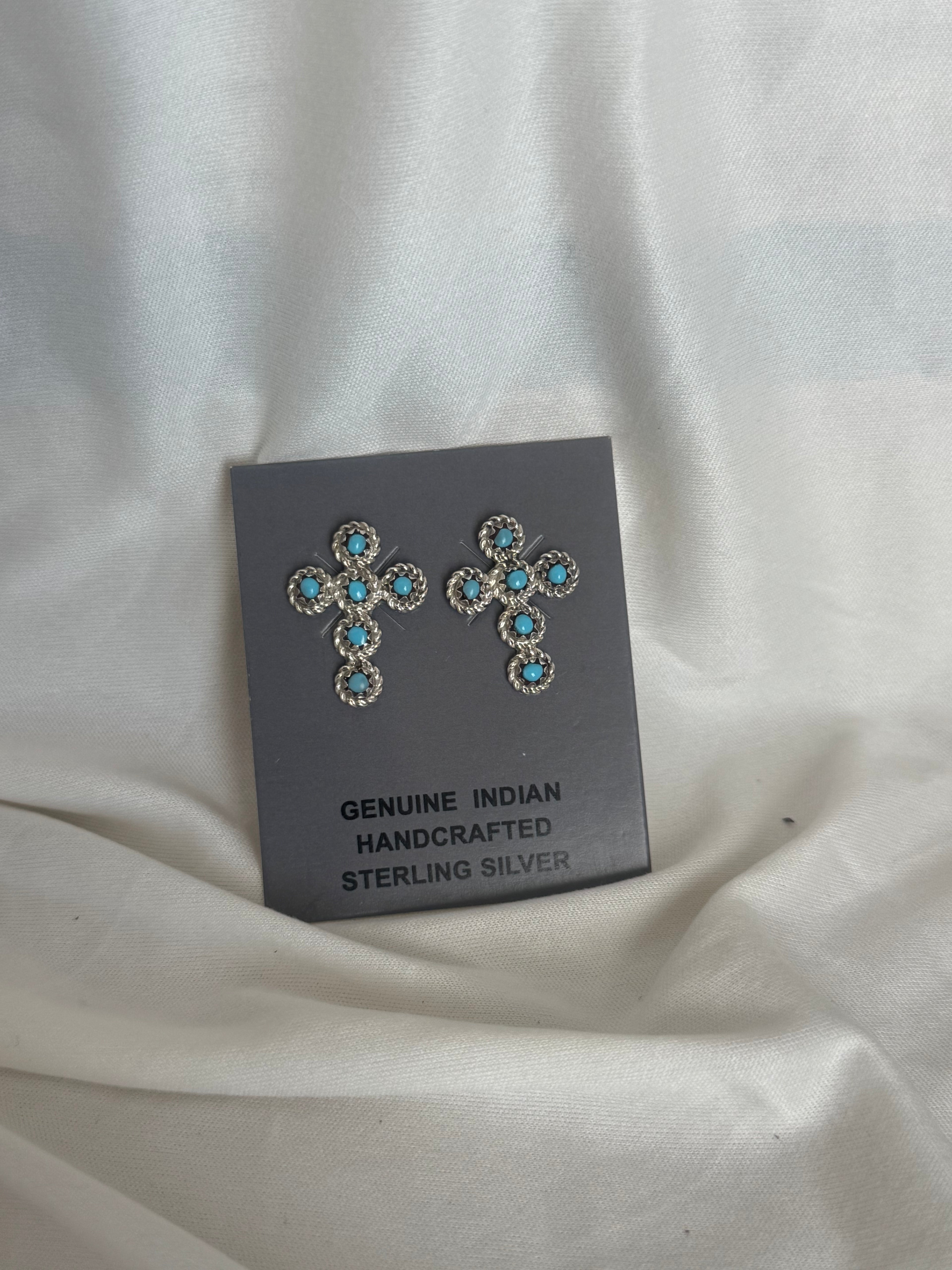 Cowgirl Cross Earrings